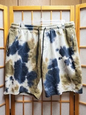 ☀️ Men's Unisex Public Record Tie Dye Shorts XL